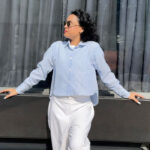 Blue Bow Shirt - Image 4