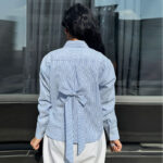 Blue Bow Shirt - Image 5