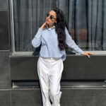 Blue Bow Shirt - Image 7