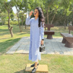 Blue Striped Shirt Dress - Image 6