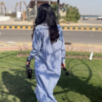 Blue Striped Shirt Dress